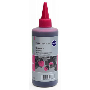������� Cactus CS-EPT6643-250 ��������� 250�� ��� Epson L100 / L110 / L120 / L132 / L200 / L210 / L222 / L300 / L312 /  L350 / L355 / L362 / L366 / L456 / L550 / L555 / L566 / L1300